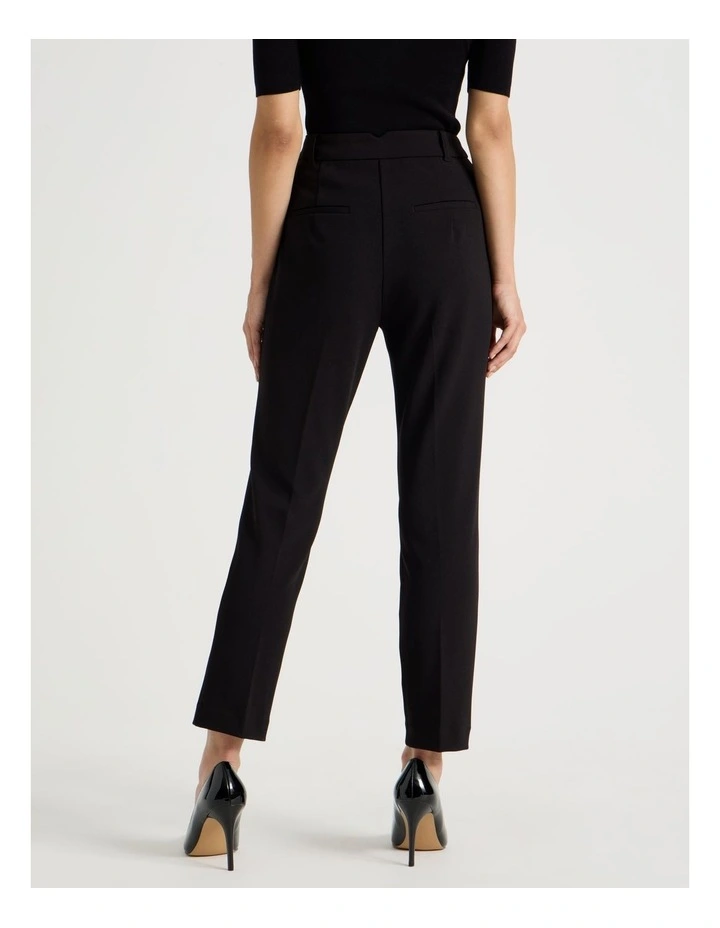 Petite Mid Rise Slim Pant in Black image 6