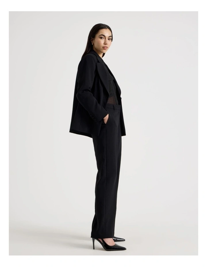 Petite Straight Leg Pant in Black image 3