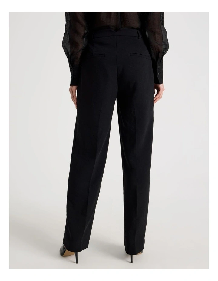 Petite Straight Leg Pant in Black image 5