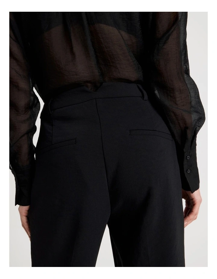 Petite Straight Leg Pant in Black image 6