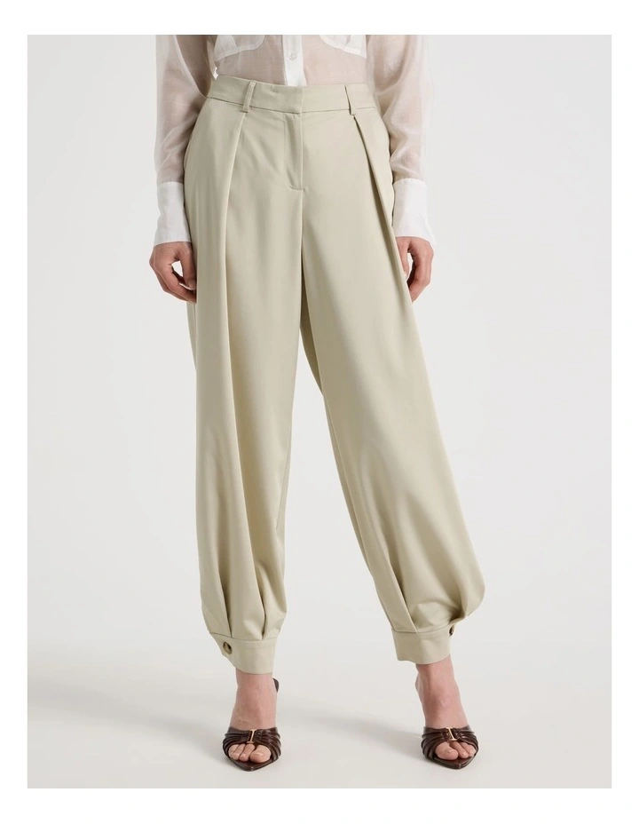 Petite Soft Balloon Pant in Stone image 2