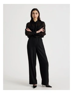 Petite Pull On Pant in Black