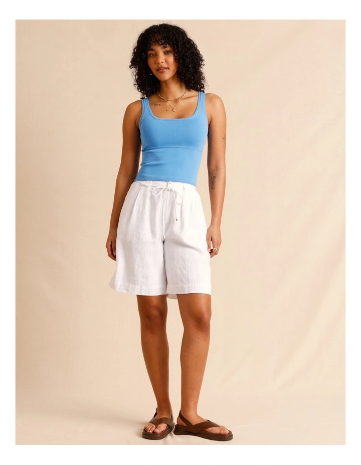 Knit Tank Top in Blue image 2