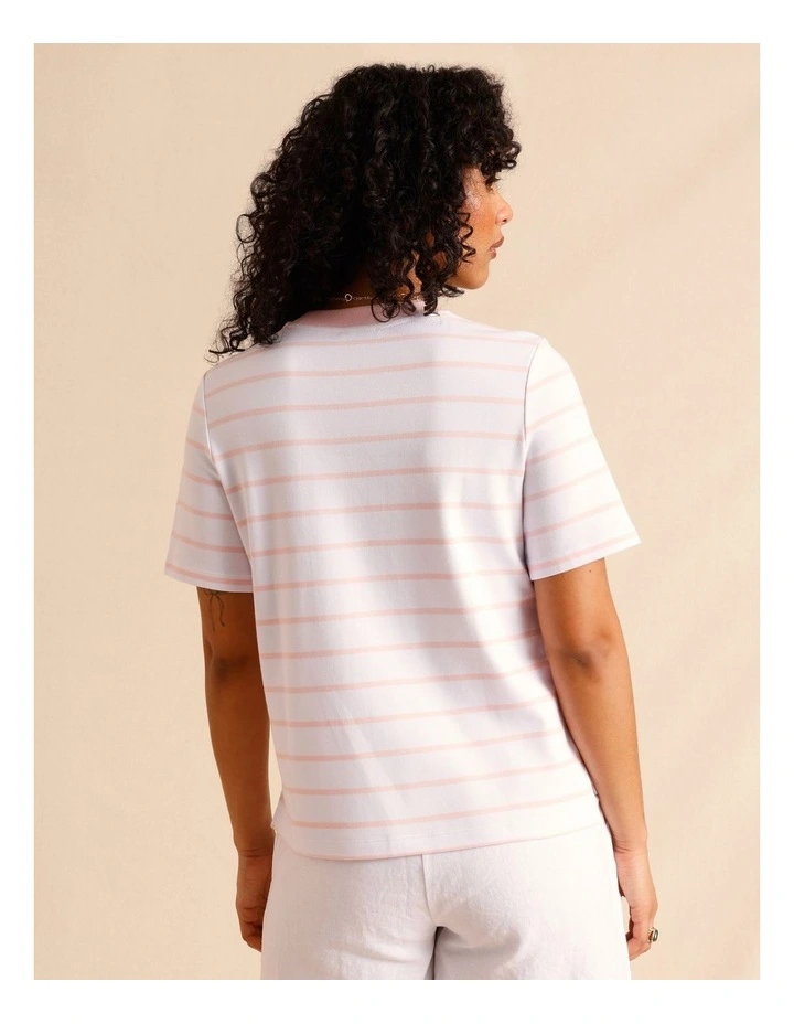 Organic Cotton Boyfriend Tee in Light Pink image 6