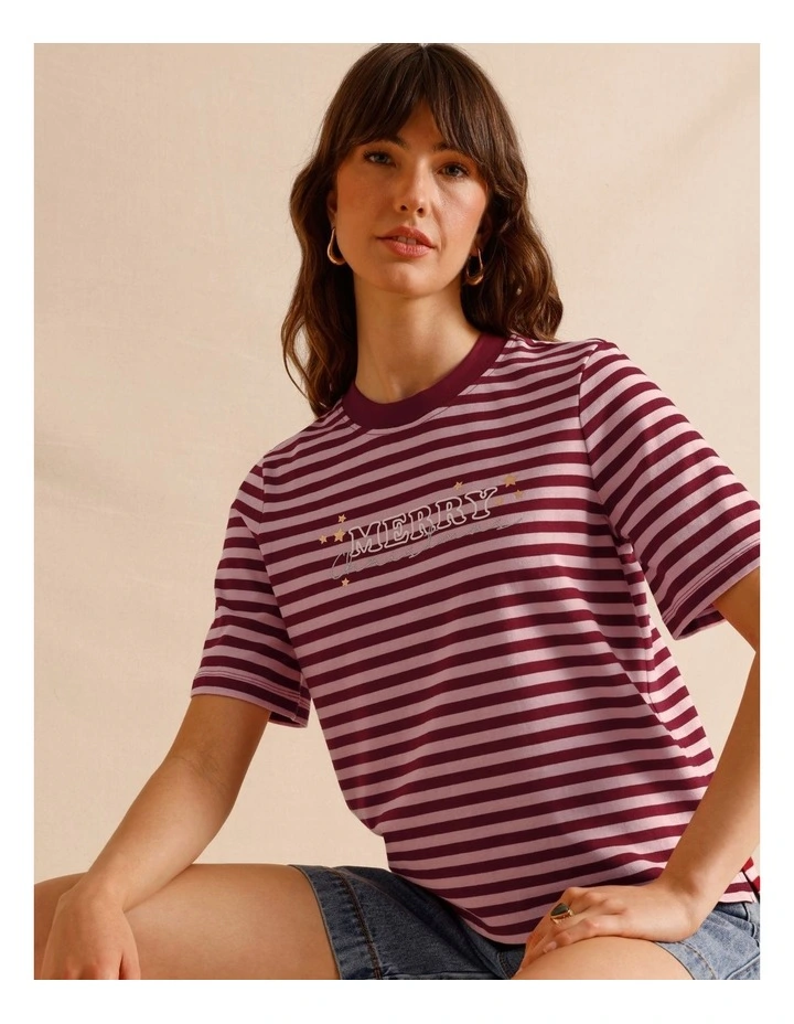 Christmas Tee in Pink image 1