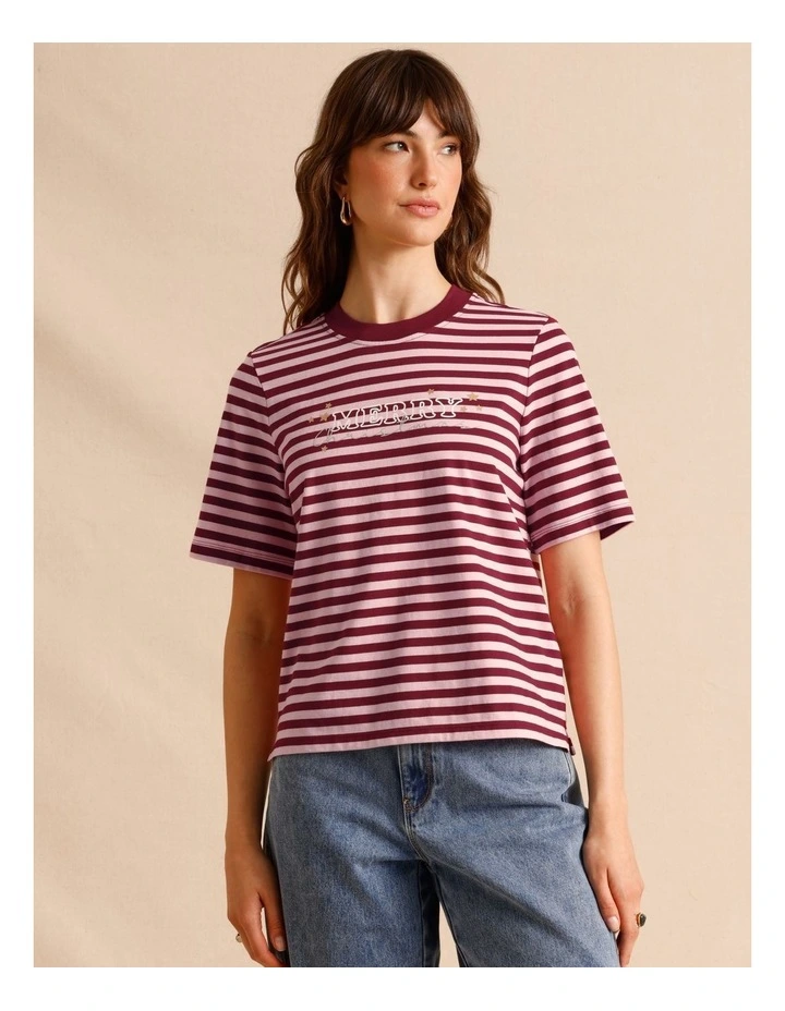 Christmas Tee in Pink image 2