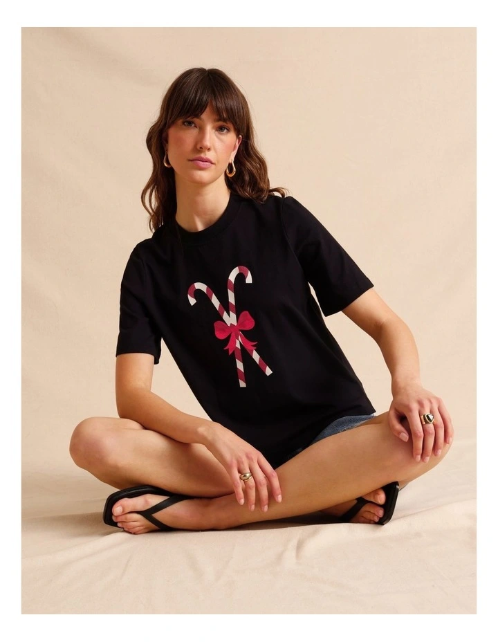 Christmas Tee in Black image 1