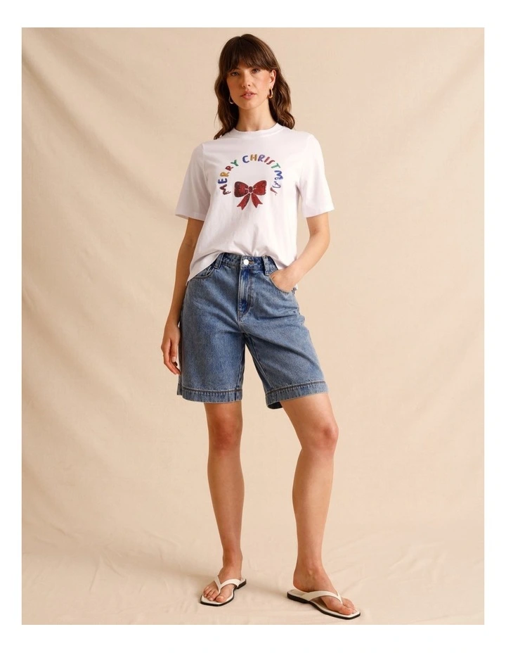 Christmas Tee in White image 3