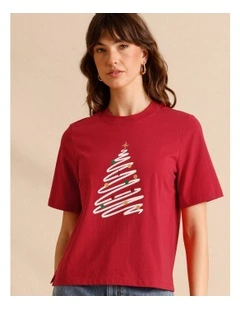 Christmas Tee in Red