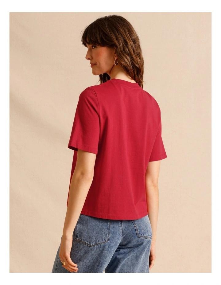 Christmas Tee in Red image 3