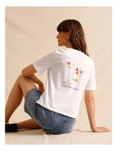 Christmas Tee in White