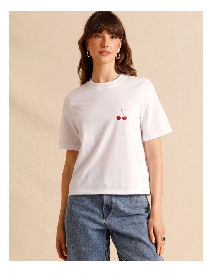 Christmas Tee in White image 2