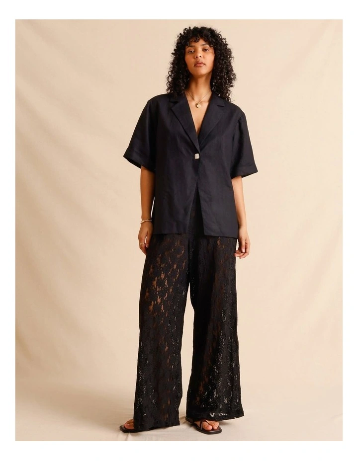 Sheer Lace Pants in Black image 6