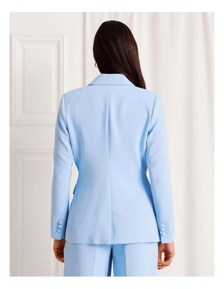 Single Breasted Blazer in Light Blue image 6