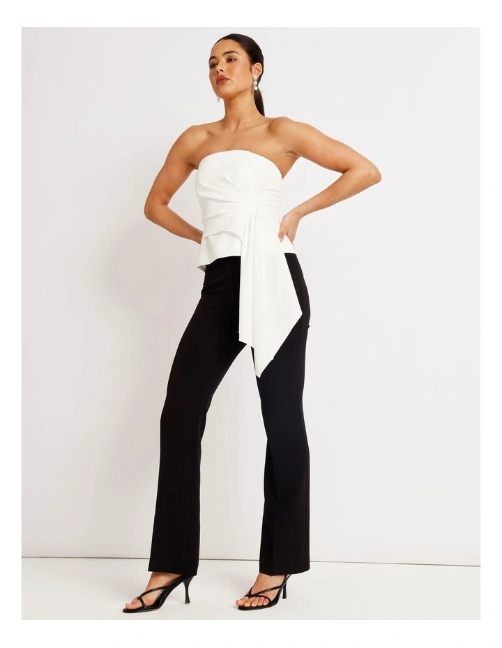 Draped Bustier in White image 7