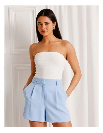 Knit Tube Top in Ivory