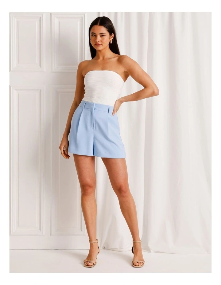 Knit Tube Top in Ivory image 2