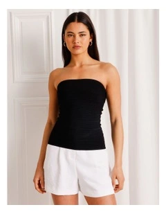 Knit Tube Top in Black
