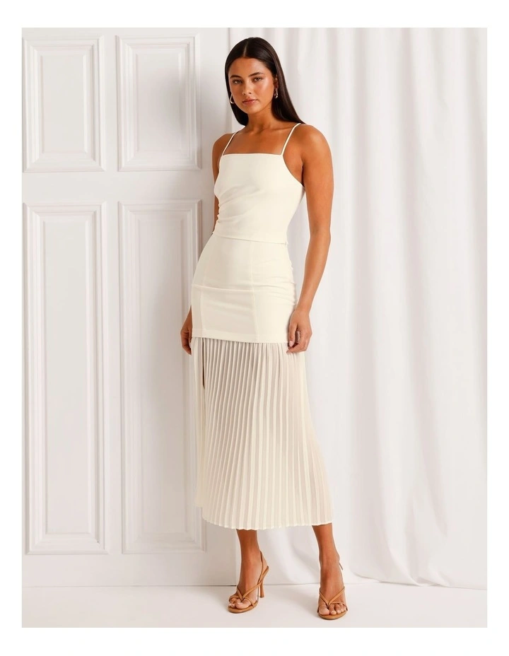 Co-Ord Ruched Side Cami Top in Ivory image 3