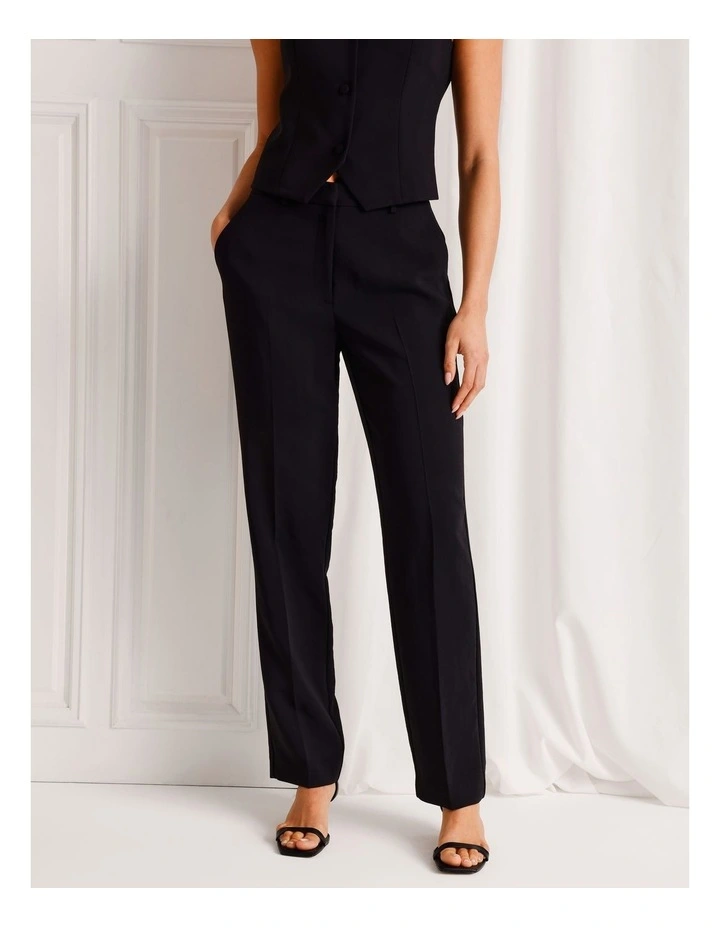 Straight Leg Pant in Black image 2