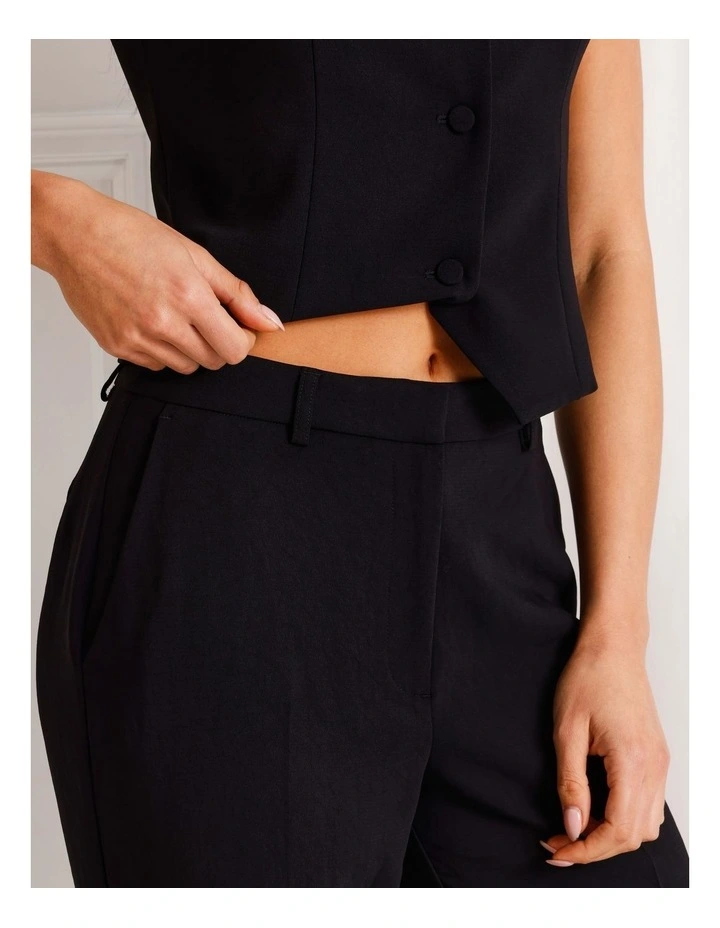 Straight Leg Pant in Black image 3