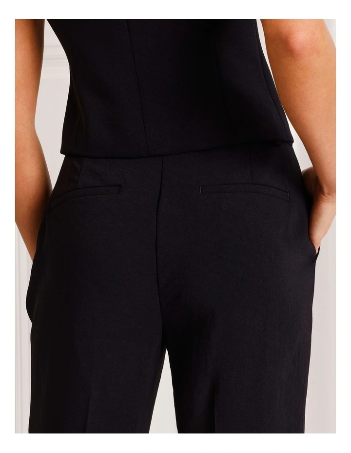 Straight Leg Pant in Black image 6