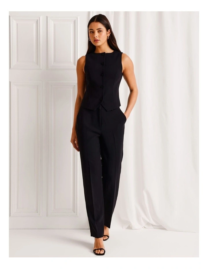 Straight Leg Pant in Black image 7