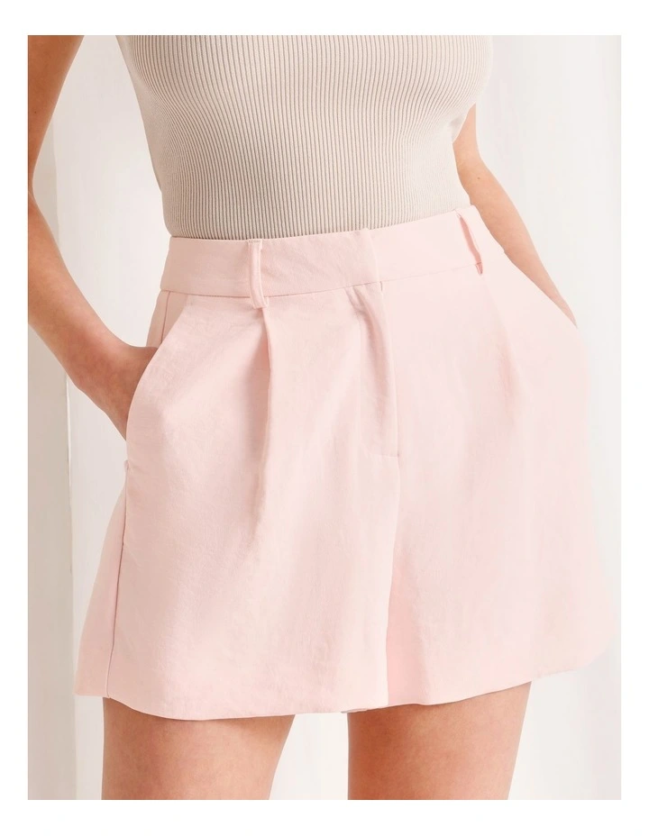 Tailored Short in Light Pink image 3