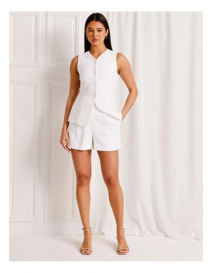 Tailored Short in White image 1