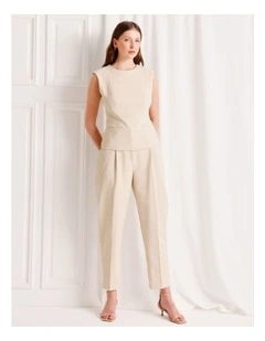 Barrel Leg Pant in Stone