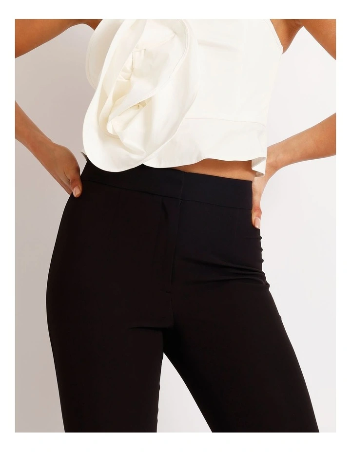 Mid Rise Flare Pant in Black image 5