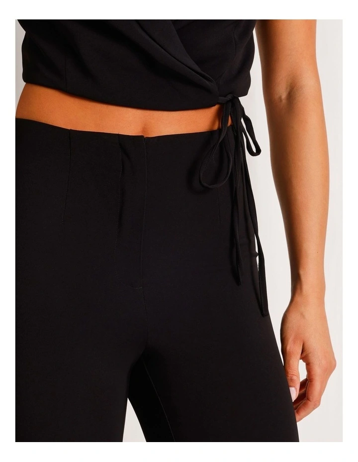 Bootcut Pant With Split Hem in Black image 5