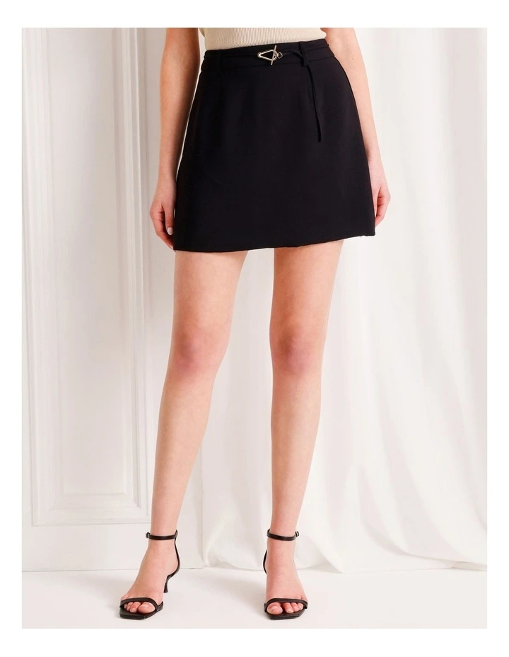 Mini Skirt in Black image 2