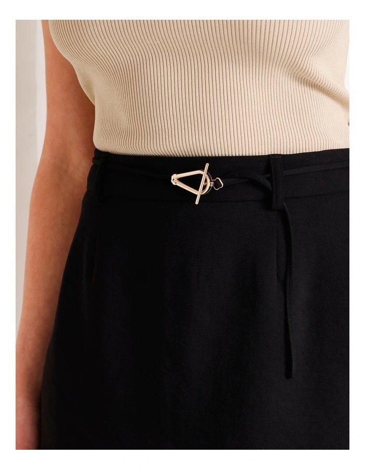 Mini Skirt in Black image 3