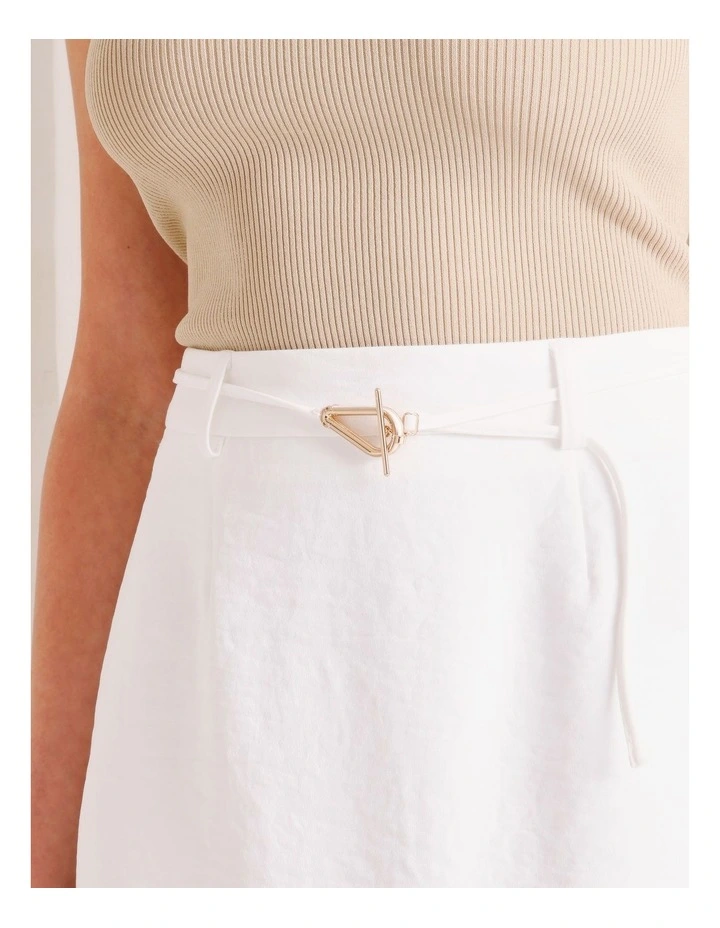 Mini Skirt in White image 5