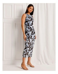 Mesh Sleevless Midi Dress
