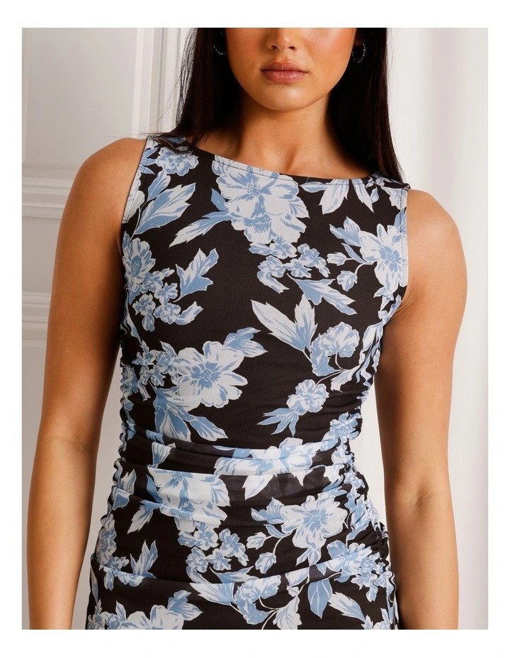 Mesh Sleevless Midi Dress image 4