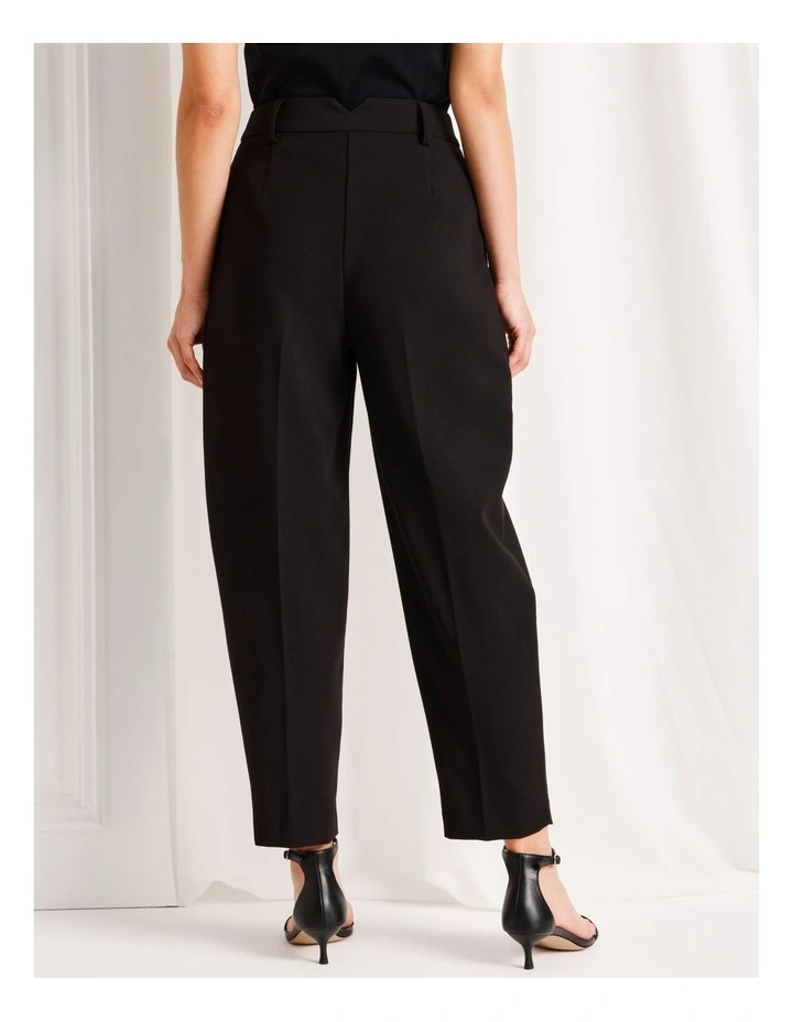 Barrel Leg Pant in Black image 4