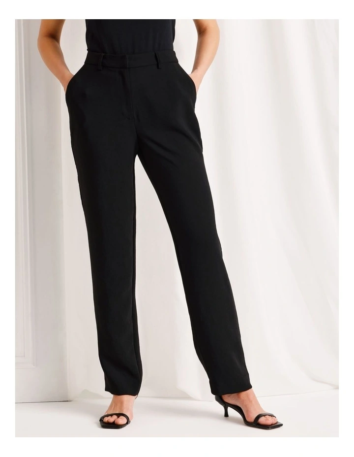Straight Leg Pant in Black image 1