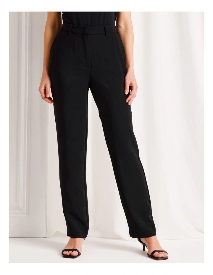 Straight Leg Pant in Black image 4
