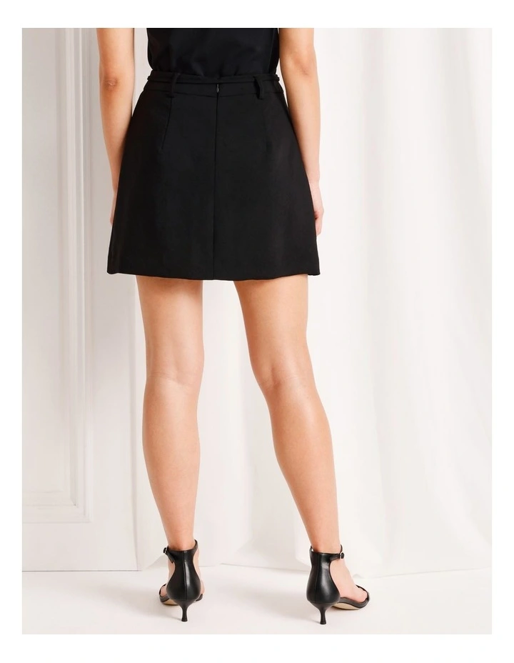 Mini Skirt in Black image 5