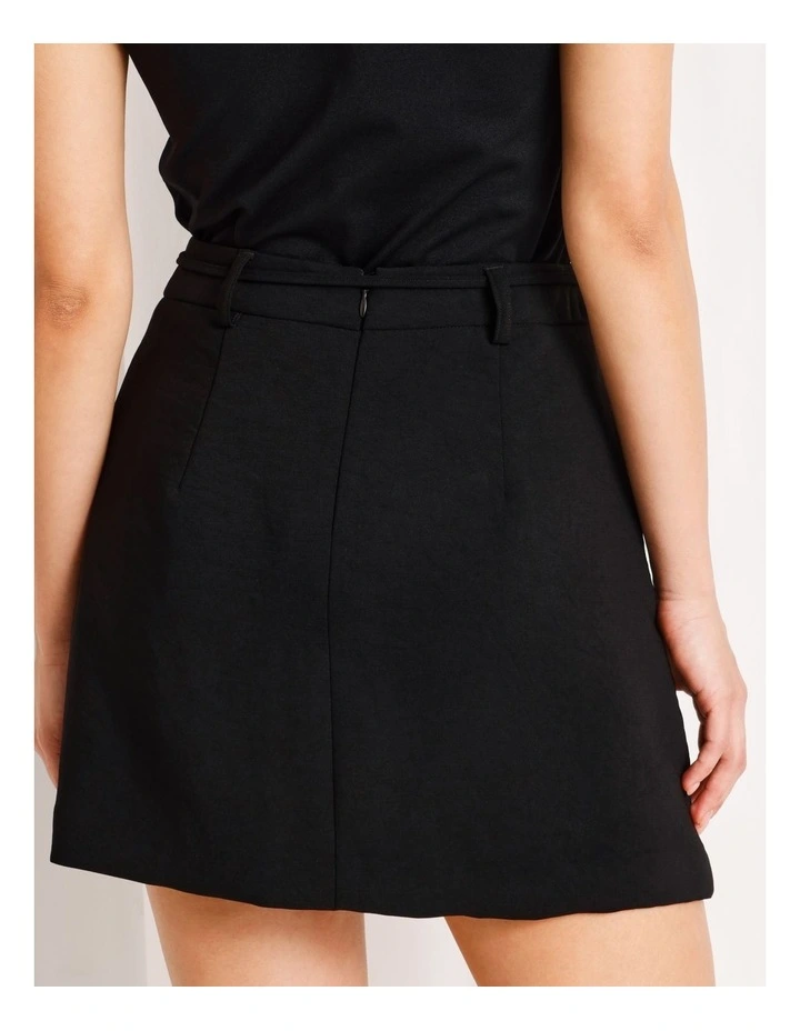 Mini Skirt in Black image 6