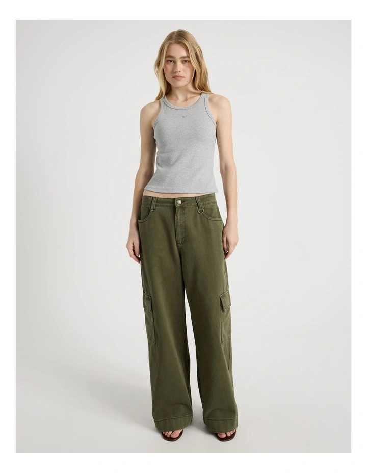 Racer Tank in Gray Marle image 4