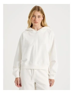 Raglan Hoodie in White