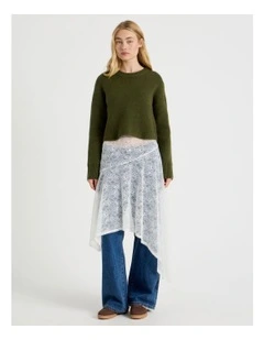 Crew Sweater in Khaki