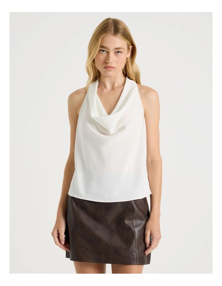 Halter Neck Top in White image 1