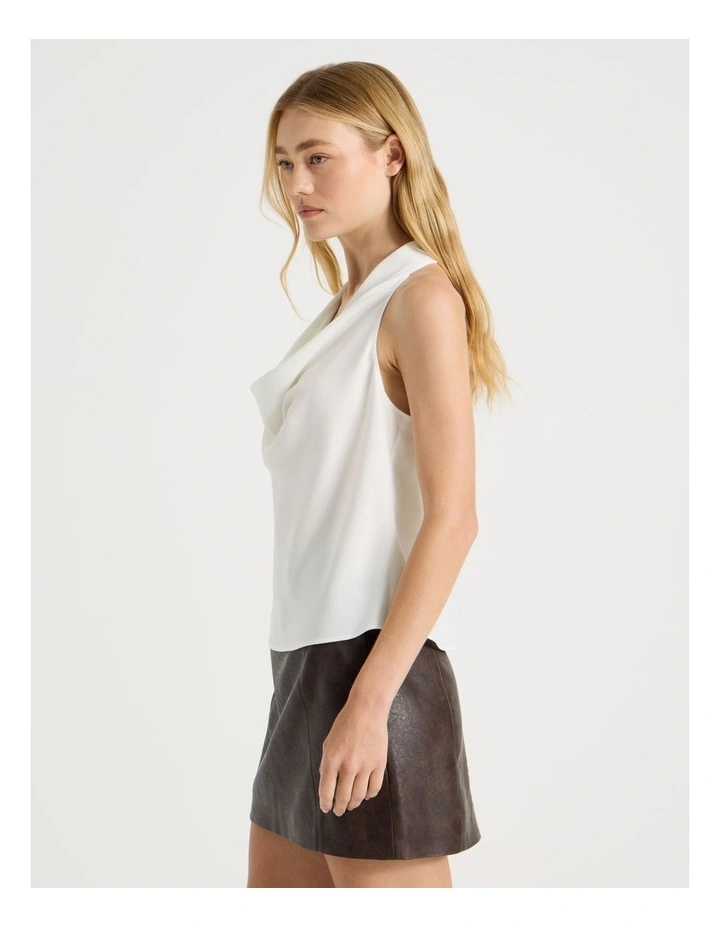 Halter Neck Top in White image 3