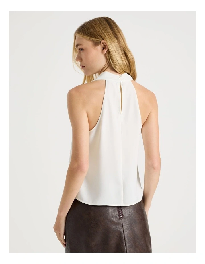 Halter Neck Top in White image 5