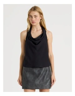 Halter Neck Top in Black