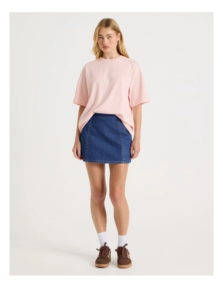 Oversized Tee in Pink image 2